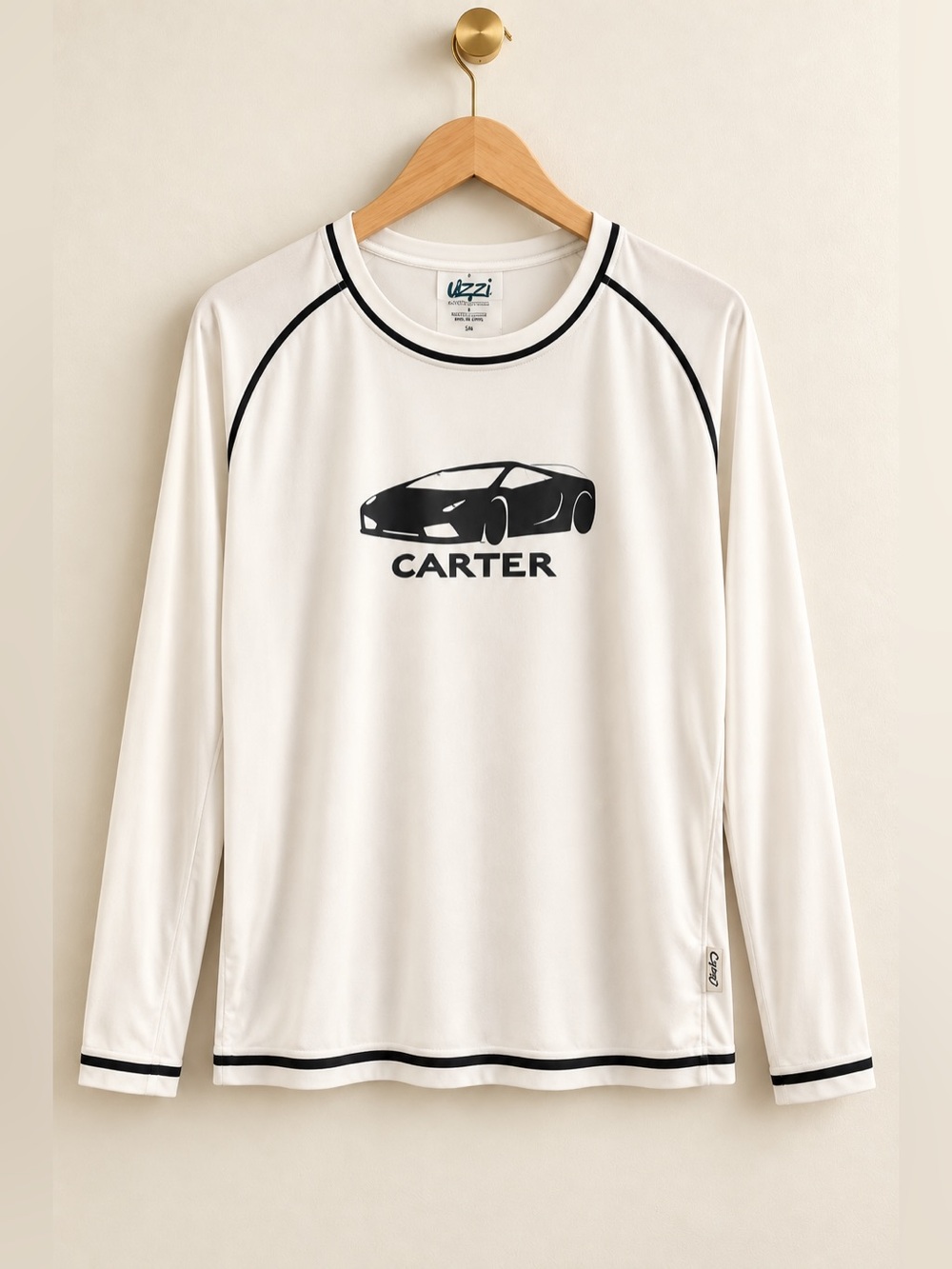Uzzi Boys Carter Car Graphic Long Sleeve Activewear Top Size 6